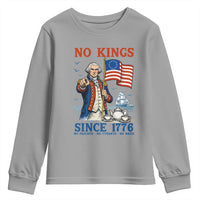 American Patriot George Washington No Kings Youth Sweatshirt Political Humor Gift