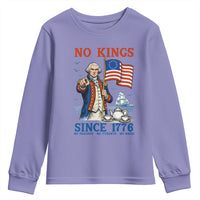 American Patriot George Washington No Kings Youth Sweatshirt Political Humor Gift