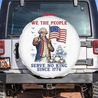 We The People Serve No Kings Spare Tire Cover Funny George Washington Protest