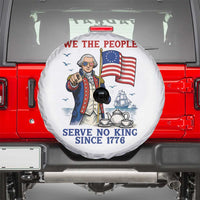 We The People Serve No Kings Spare Tire Cover Funny George Washington Protest