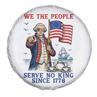 We The People Serve No Kings Spare Tire Cover Funny George Washington Protest