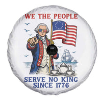 We The People Serve No Kings Spare Tire Cover Funny George Washington Protest