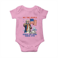 We The People Serve No Kings Baby Onesie Funny George Washington Protest
