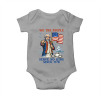 We The People Serve No Kings Baby Onesie Funny George Washington Protest