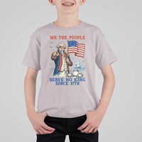 We The People Serve No Kings T Shirt For Kid Funny George Washington Protest