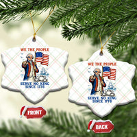 We The People Serve No Kings Ceramic Ornament Funny George Washington Protest