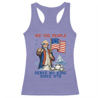 We The People Serve No Kings Racerback Tank Top Funny George Washington Protest