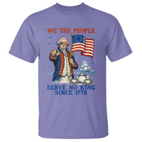 We The People Serve No Kings T Shirt Funny George Washington Protest