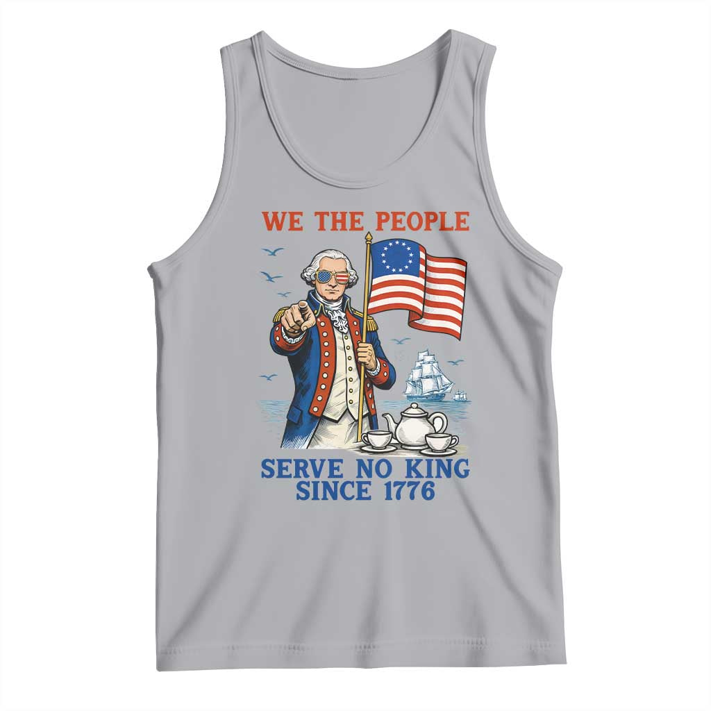 We The People Serve No Kings Tank Top Funny George Washington Protest