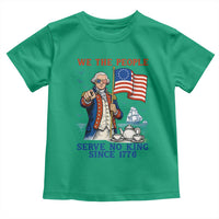 We The People Serve No Kings Toddler T Shirt Funny George Washington Protest