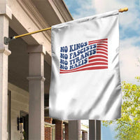 No Kings No Fascists Garden Flag American Flag Patriotic Protest