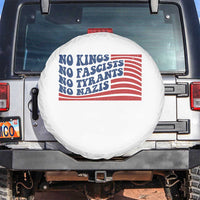 No Kings No Fascists Spare Tire Cover American Flag Patriotic Protest