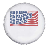 No Kings No Fascists Spare Tire Cover American Flag Patriotic Protest