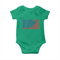 No Kings No Fascists Baby Onesie American Flag Patriotic Protest