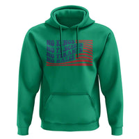 No Kings No Fascists Hoodie American Flag Patriotic Protest