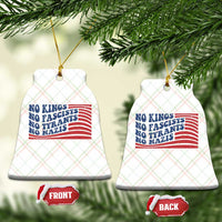 No Kings No Fascists Ceramic Ornament American Flag Patriotic Protest