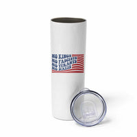 No Kings No Fascists Skinny Tumbler American Flag Patriotic Protest