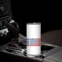 No Kings No Fascists Skinny Tumbler American Flag Patriotic Protest