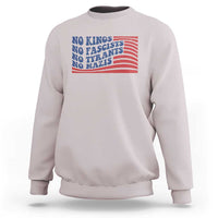 No Kings No Fascists Sweatshirt American Flag Patriotic Protest
