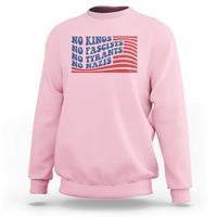 No Kings No Fascists Sweatshirt American Flag Patriotic Protest