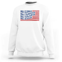 No Kings No Fascists Sweatshirt American Flag Patriotic Protest