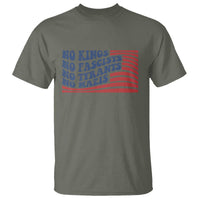 No Kings No Fascists T Shirt American Flag Patriotic Protest