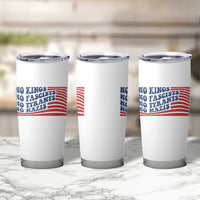 No Kings No Fascists Tumbler Cup American Flag Patriotic Protest