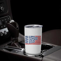 No Kings No Fascists Tumbler Cup American Flag Patriotic Protest