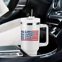 No Kings No Fascists Tumbler With Handle American Flag Patriotic Protest