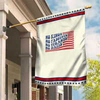 No Kings No Fascists Garden Flag American Flag Patriotic Protest