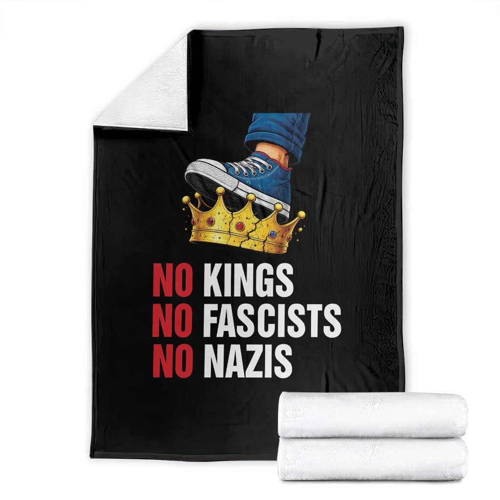 No Kings No Fascists No Nazis Throw Blanket Anti Authoritarian Protest