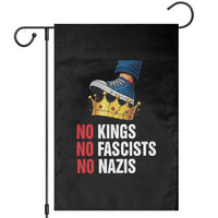 No Kings No Fascists No Nazis Garden Flag Anti Authoritarian Protest