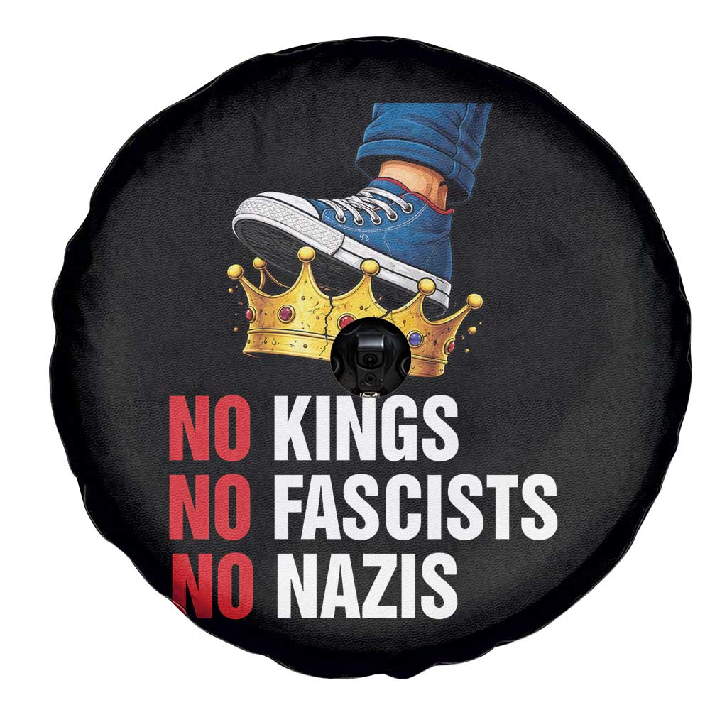 No Kings No Fascists No Nazis Spare Tire Cover Anti Authoritarian Protest