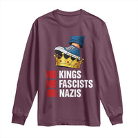 No Kings No Fascists No Nazis Long Sleeve Shirt Anti Authoritarian Protest