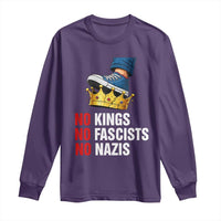 No Kings No Fascists No Nazis Long Sleeve Shirt Anti Authoritarian Protest