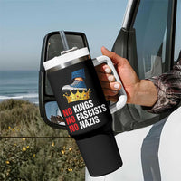 No Kings No Fascists No Nazis Tumbler With Handle Anti Authoritarian Protest