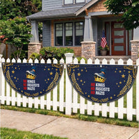 No Kings No Fascists No Nazis Patriotic Fan Flag Anti Authoritarian Protest