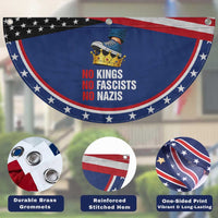 No Kings No Fascists No Nazis Patriotic Fan Flag Anti Authoritarian Protest
