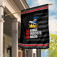 No Kings No Fascists No Nazis Garden Flag Anti Authoritarian Protest