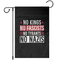No Kings No Fascists No Nazis Garden Flag Patriotic Political