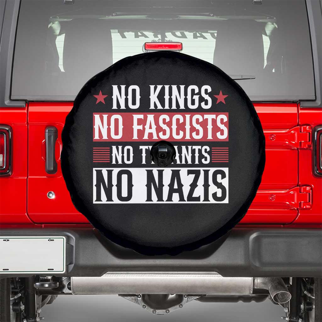 No Kings No Fascists No Nazis Spare Tire Cover Patriotic Political