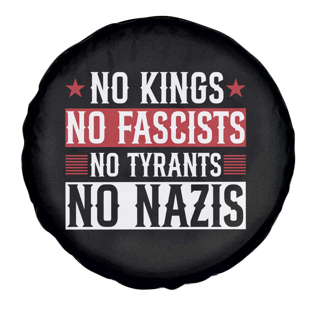 No Kings No Fascists No Nazis Spare Tire Cover Patriotic Political