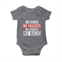 No Kings No Fascists No Nazis Baby Onesie Patriotic Political