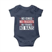 No Kings No Fascists No Nazis Baby Onesie Patriotic Political
