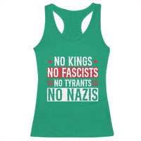 No Kings No Fascists No Nazis Racerback Tank Top Patriotic Political