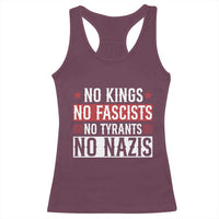 No Kings No Fascists No Nazis Racerback Tank Top Patriotic Political