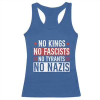 No Kings No Fascists No Nazis Racerback Tank Top Patriotic Political