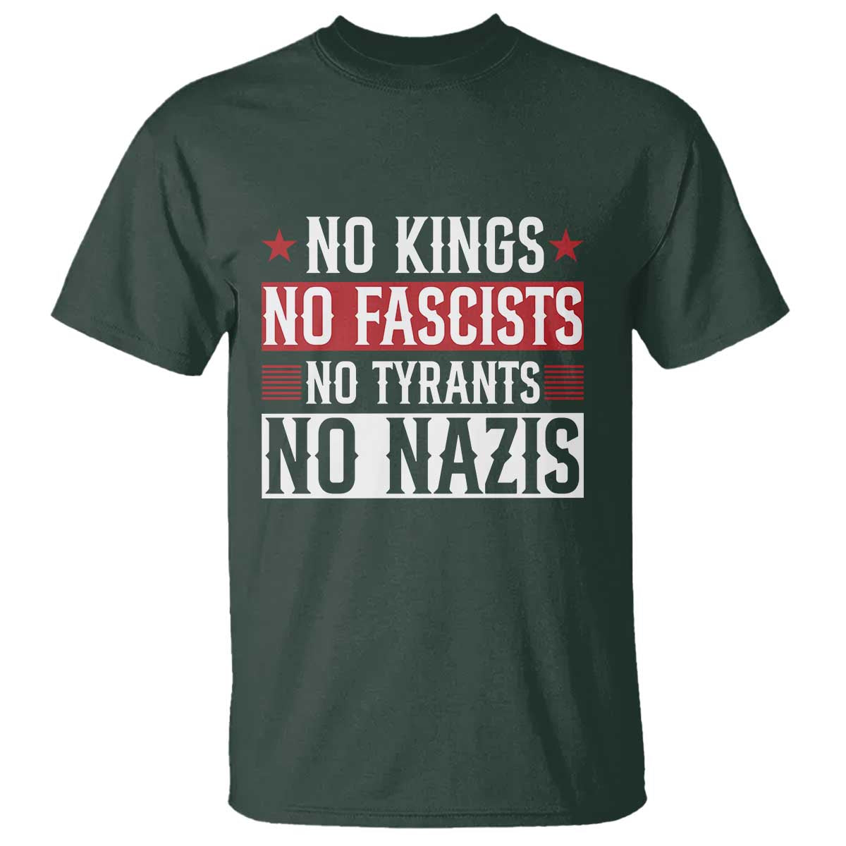 No Kings No Fascists No Nazis T Shirt Patriotic Political