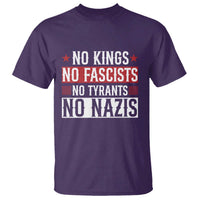 No Kings No Fascists No Nazis T Shirt Patriotic Political