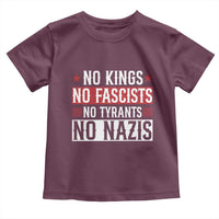 No Kings No Fascists No Nazis Toddler T Shirt Patriotic Political